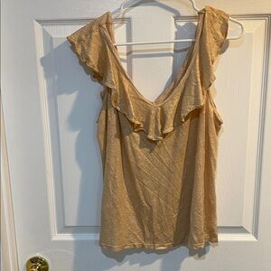 Lilly Pulitzer gold top xl